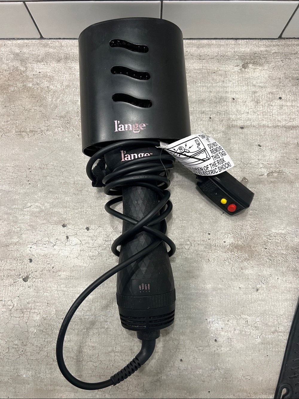 Lange Black 2-in-1 Volumizing Hot Air Brush 75mm